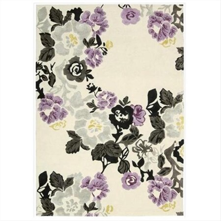 Nourison Wildflowers Area Rug Collection Ivory 7 Ft 6 In. X 9 Ft 6 In. Rectangle 99446124333